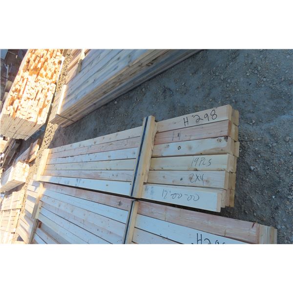 19 - 2 x 4 x 12' Boards