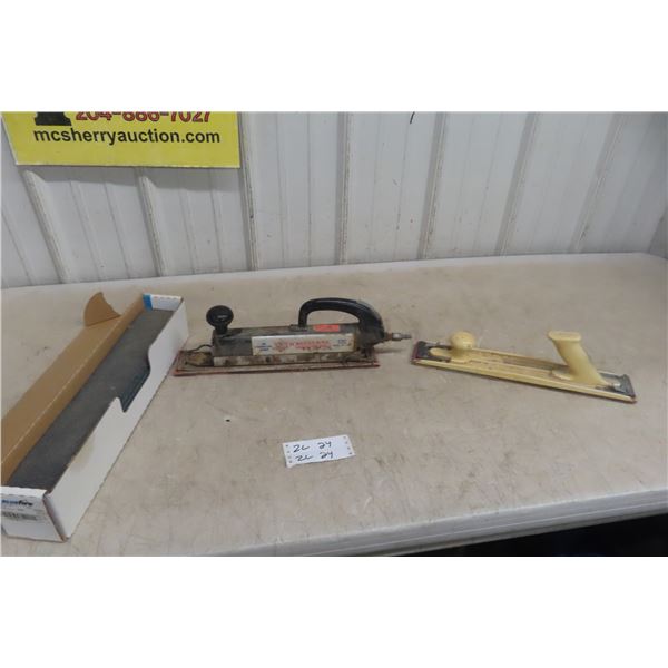 Power Dyne Pneumatic Air Straight Line Sander, Manual One &