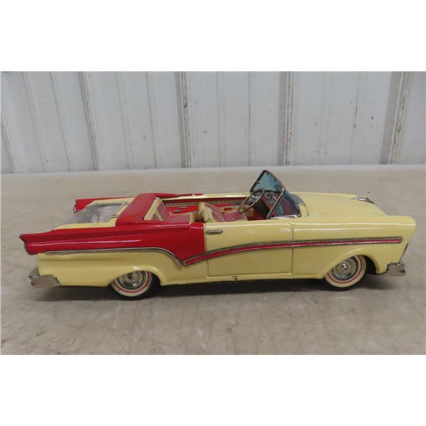 1950s Bandai Japan Tin Litho Friction Ford Fairlane 500