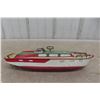 Image 1 : J Chein USA Tin Litho Wind Up Cabin Cruiser Boat, Believe to 