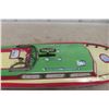 Image 4 : J Chein USA Tin Litho Wind Up Cabin Cruiser Boat, Believe to 