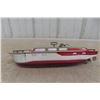 Image 9 : J Chein USA Tin Litho Wind Up Cabin Cruiser Boat, Believe to 