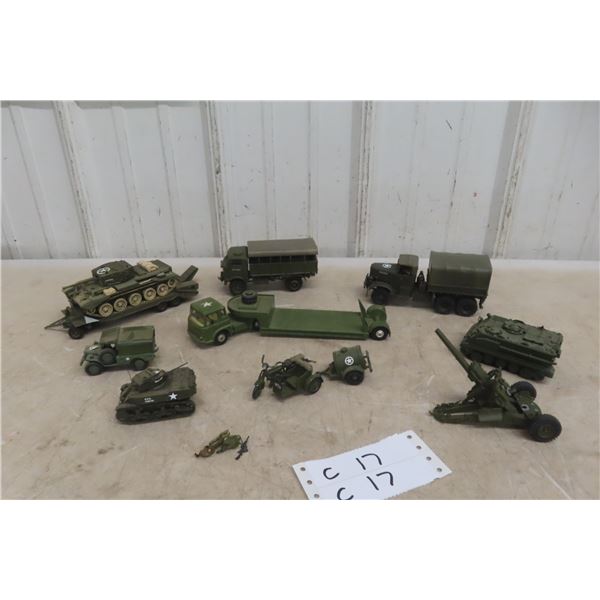 10-Pieces of Military Diecast : Corgi and Others. 