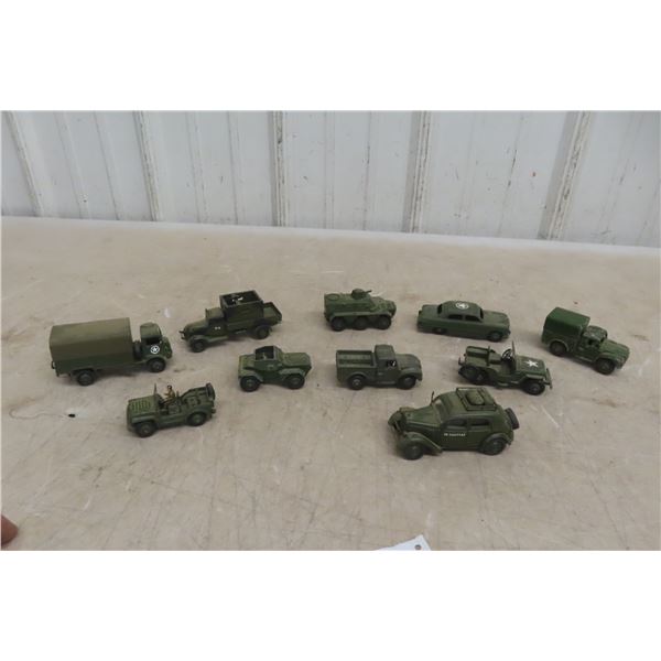 10-Pieces of Dinky Military 