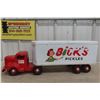 Image 1 : 1950s Minnitoy Bicks Pickle Truck and Trailer Pressed Metal by 