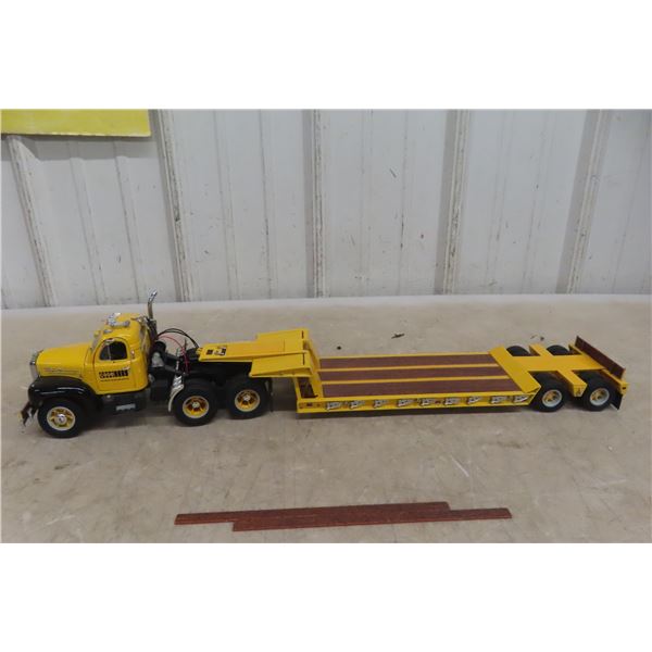 Case Equipment Mack Truck and Low Boy Equipment Hauler 