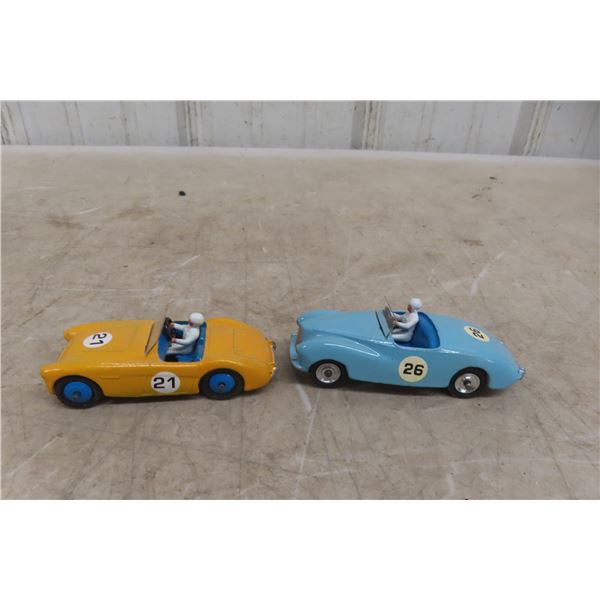 2 Dinky Race Cars: Sunbeam Alpine #107 , Austin Healey 