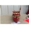 Image 10 : Wood Boat Model Display 21'' Long 