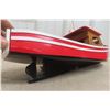 Image 15 : Wood Boat Model Display 21'' Long 