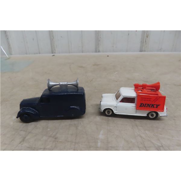 2 Dinky Vote Mini Van 3'' Long 