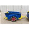 Image 3 : 1950s Vintage Marx Willys Jeep with Trailer, Pressed Metal. 22''