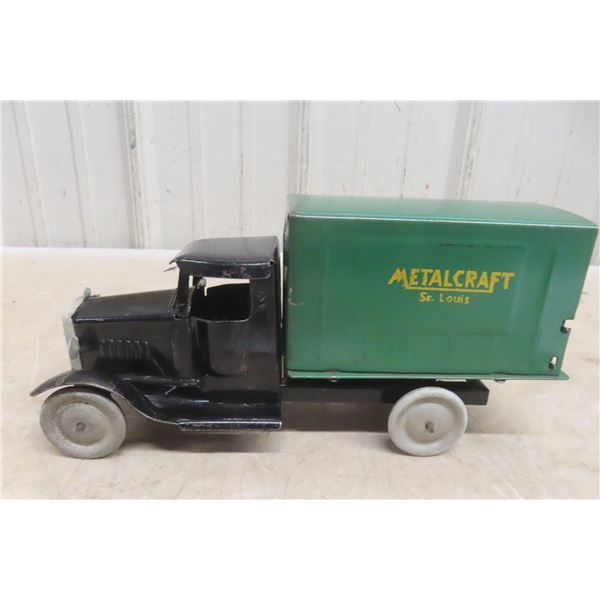 1930s Metal Craft Delivery Truck Pressed Metal 11'' Long 