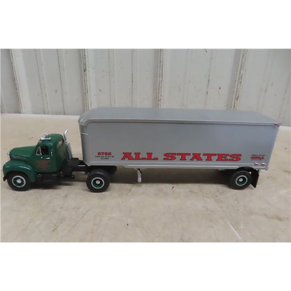 First Gear Diecast 60B Mack Semi Truck and Freight Trailer 