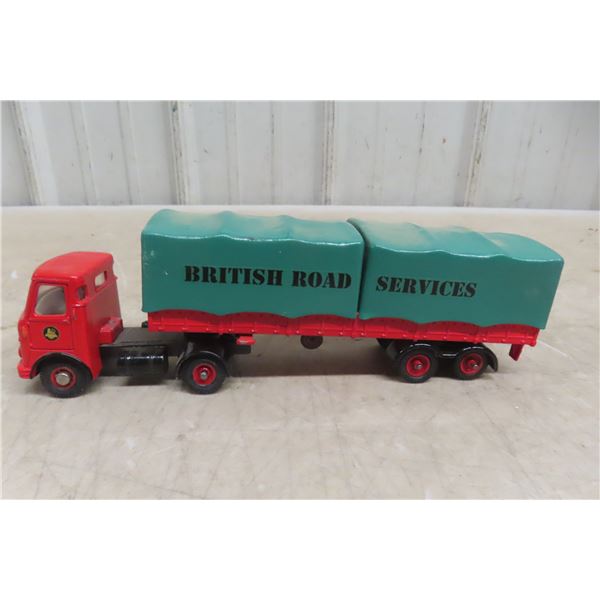 Dinky British Road Service Diecast Truck and Trailer #914   