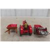 Image 9 : 3 Dinky Toys: Massey Harris Tractor, Massey Harris Manure