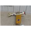 Image 2 : Replica Vintage Airplane Model, 17" Long, 24" Wingspan, Metal