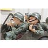 Image 3 : Guillermo Forchino "Jeep Militaire – In the Tour of Duty" Sculpture, Hand-Painted Polyresin, 16"