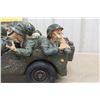 Image 4 : Guillermo Forchino "Jeep Militaire – In the Tour of Duty" Sculpture, Hand-Painted Polyresin, 16"