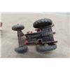 Image 12 : Three Dinky Farm Implements: Case Tractor #301 (3"), MH Manure Spreader (4 1/2"), and Farm Trailer