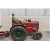 Image 7 : Three Dinky Farm Implements: Case Tractor #301 (3"), MH Manure Spreader (4 1/2"), and Farm Trailer