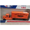 Image 2 : Four American Highway Legends 1/64 Die-Cast Trucks, Trailers & Advertising Pieces, All in Packages