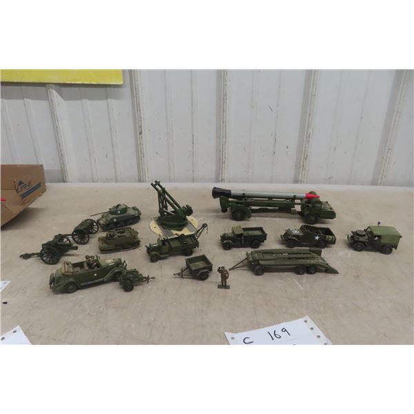 Fourteen Military and Lledo Promotional Die-Cast Vehicles