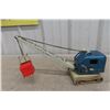 Image 8 : Gama Pressed-Metal Toy Crane, 1950s, 5" Machine, 11" Boom