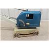 Image 9 : Gama Pressed-Metal Toy Crane, 1950s, 5" Machine, 11" Boom