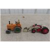 Image 1 : Dinky Tractor #301 (3" Long) and Corgi Tractor & Loader (5" Long)
