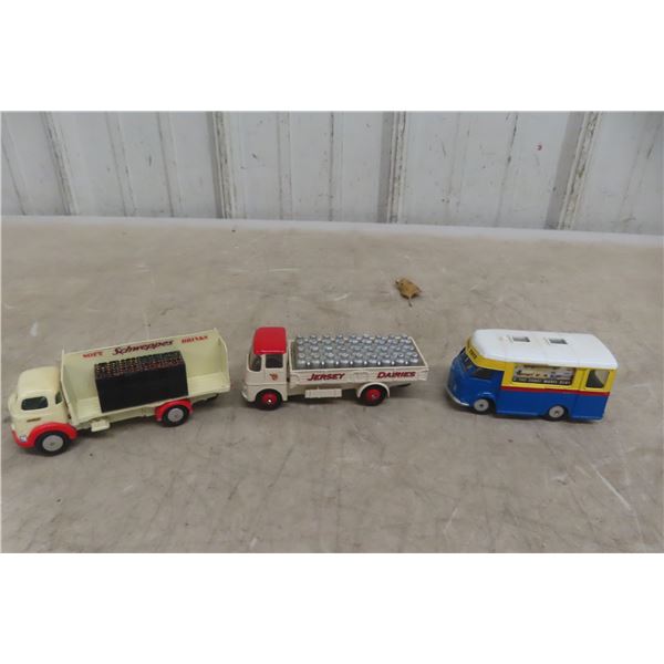 Corgi Dairy Truck and Schweppes Delivery Truck