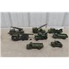 Image 1 : Eight Dinky Military Die-Cast Vehicles, 3"–5" Long