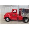 Image 10 : Tonka Pressed-Metal Truck & Grain Trailer, 1950s, 23" Long