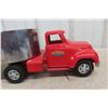 Image 2 : Tonka Pressed-Metal Truck & Grain Trailer, 1950s, 23" Long