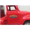 Image 3 : Tonka Pressed-Metal Truck & Grain Trailer, 1950s, 23" Long