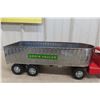 Image 5 : Tonka Pressed-Metal Truck & Grain Trailer, 1950s, 23" Long