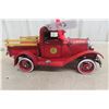 Image 1 : Tin Fire Truck Display Replica, 14" Long