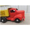 Image 2 : Minnitoy Fuel & Coal Dump Truck, Pressed Metal, 1950s, 17" Long