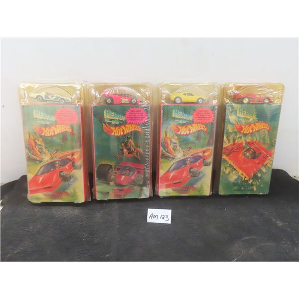 4 Heroes on Hot Wheels Factory-Sealed Special Edition Car with 1991 VHS