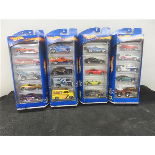 Four Factory-Sealed Hot Wheels Gift Packs