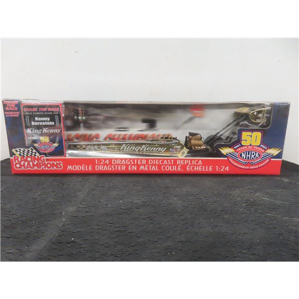 Racing Champions NHRA Drag Racing Kenny Bernstein ‘Chase the Race’ Gold Plated/Chrome Chase Car