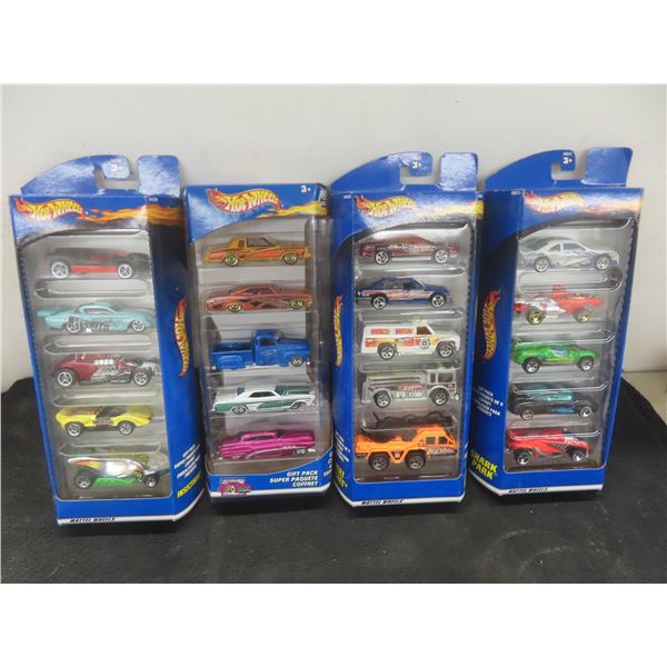 Four Hot Wheels Gift Packs