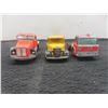 Image 2 : Three Truck Tractors Without Trailers: Dinky, Lesney, and Tekno