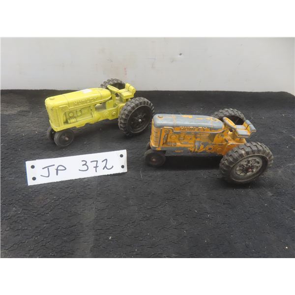 Two Hubley Farm Tractors, 5" x 3" x 2 1/2"