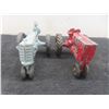 Image 2 : Two Farm Tractors: Ertl (3" x 5" x 3 1/4") and MM (3 1/2" x 5 1/2" x 3 1/4")