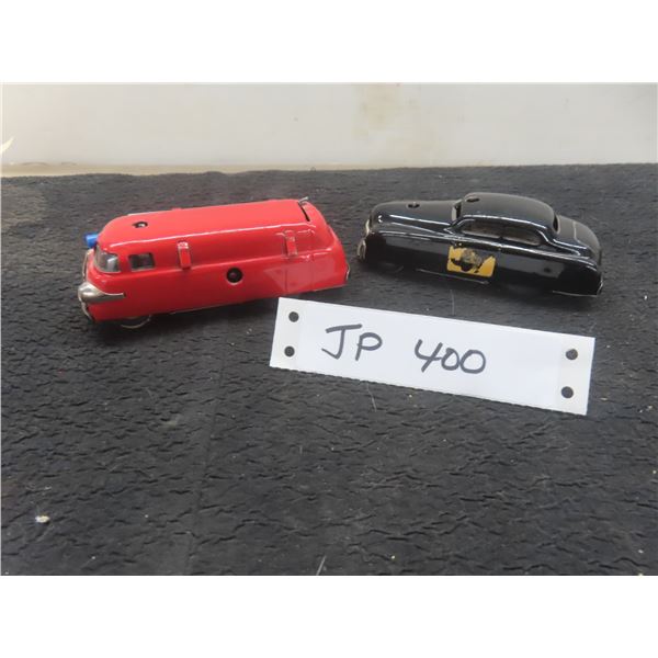 Schuco Varianto (Made in West Germany) 1 1/2" x 4 1/4" x 1 1/2", and Patrol Car #3048, 1 1/2" x 4