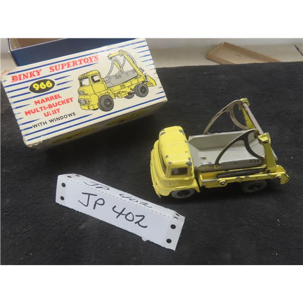 Dinky Super Toys #966 Marrel Multi-Bucket Unit (1960), 3" x 4 1/2" x 2", with Original Box
