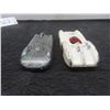 Image 4 : Dinky Toys #33P MG Magnette, 1 1/2" x 4" x 1 1/4", and #237 Mercedes-Benz (1957), 3 1/4" x 4 1/2"
