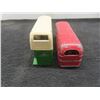 Image 4 : Dinky Toys #282 Leyland Royal Tiger (1954), 1 1/2" x 5" x 1 3/8", and #290 Double-Decker Bus