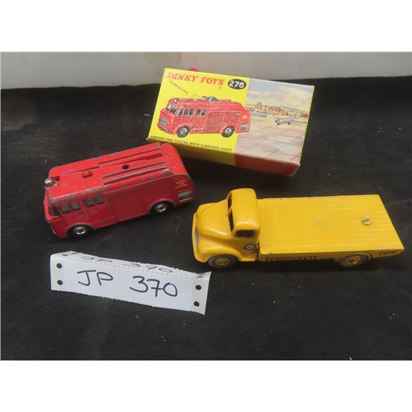 Dinky Toys #276 Airport Fire Engine (1962), 1 3/4" x 4 1/2" x 1 3/4" w/ Original Box, and #419