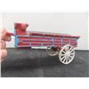 Image 6 : Cast Iron Horse-Drawn Wagon (No Horses), 3 1/2" x 9" x 3 1/2"